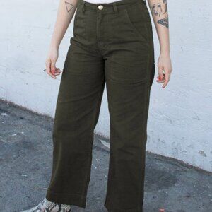 Curator SF painter pants olive green XS